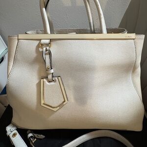 Fendi 2Jours Tote White